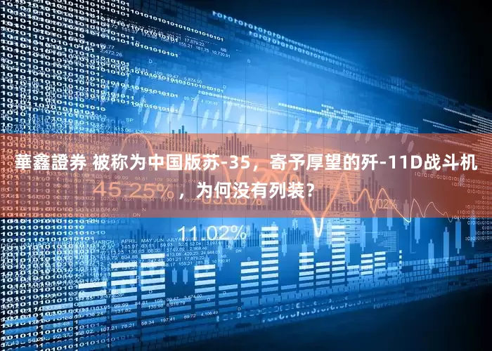 華鑫證券 被称为中国版苏-35，寄予厚望的歼-11D战斗机，为何没有列装？