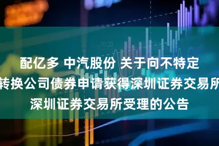 配亿多 中汽股份 关于向不特定对象发行可转换公司债券申请获得深圳证券交易所受理的公告